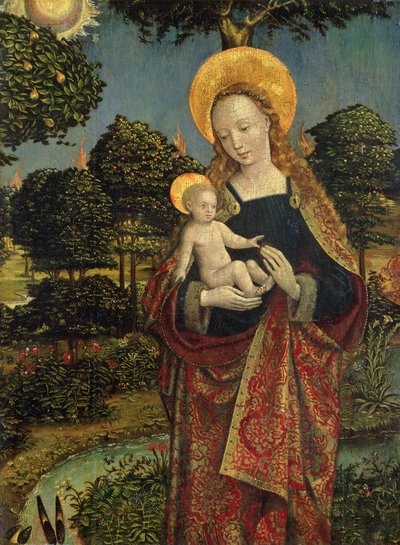 Madonna e Bambino in un paesaggio, 1470 da German School